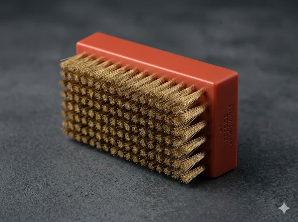 Szczotka z włosiem mosiężnym do czyszczenia wałków rastrowych